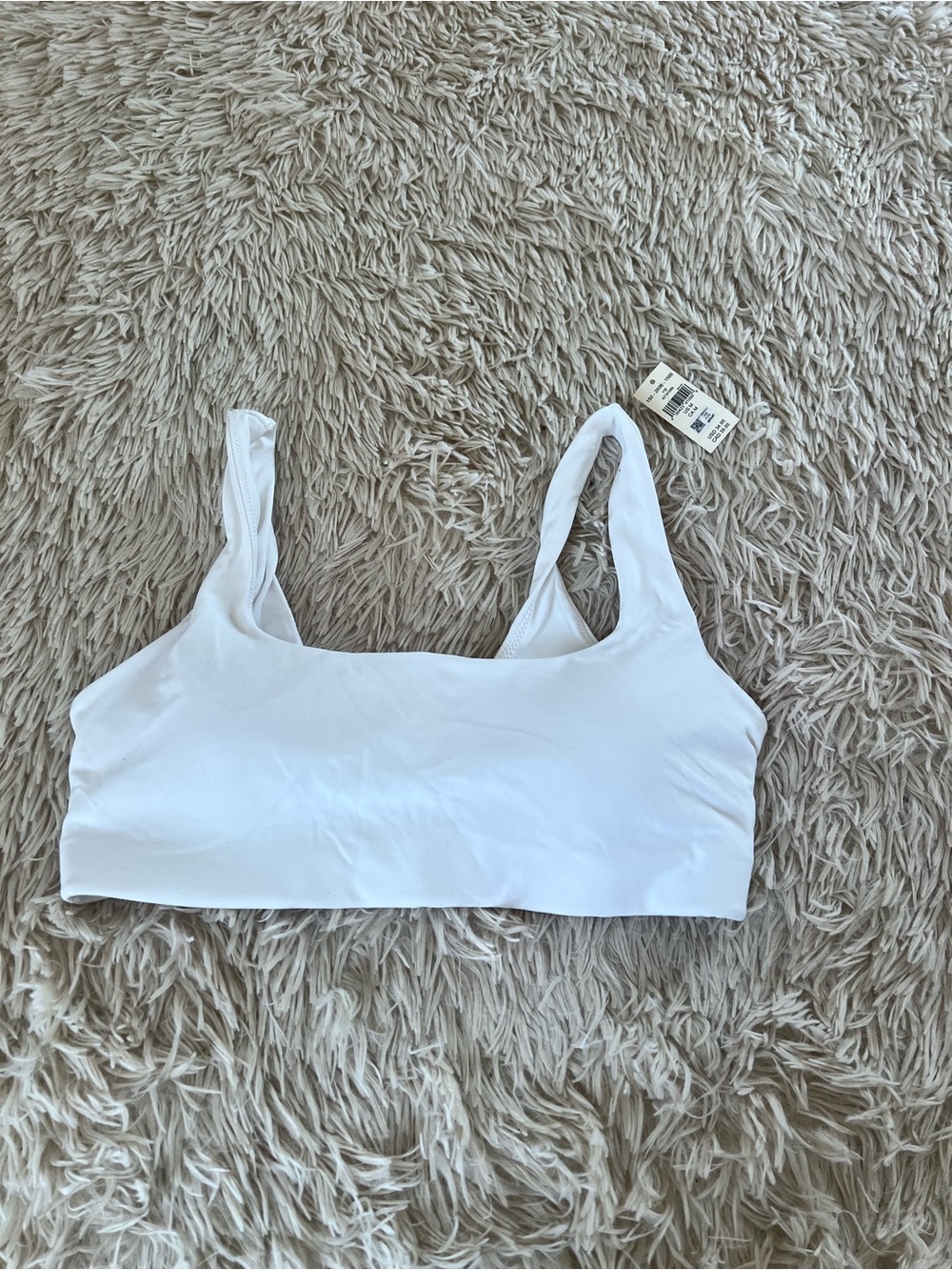 aerie White Seamless Scoop Bralette